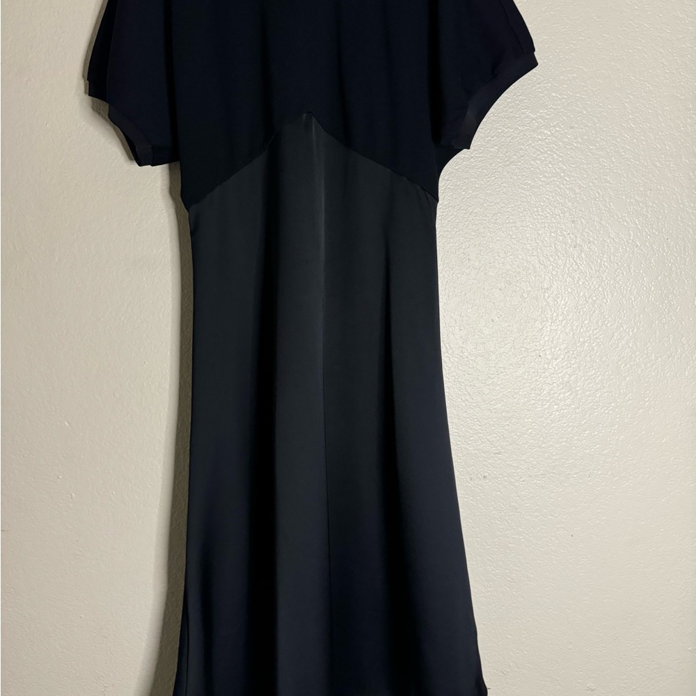 DKNY Black Short Sleeve Midi Dress with Flowy Skirt – Size S be - Picture 2 of 4